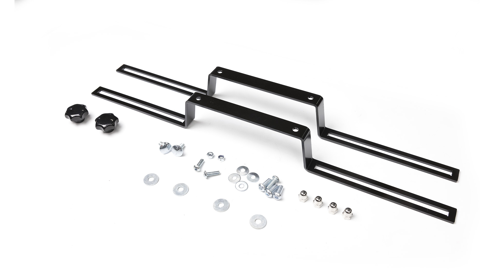 Kit de fijación para placa V20 compatible con TowBox V3, TowBox EVO y TowBox Alpha, diseñado para una instalación segura y estable de la señalización de carga saliente.