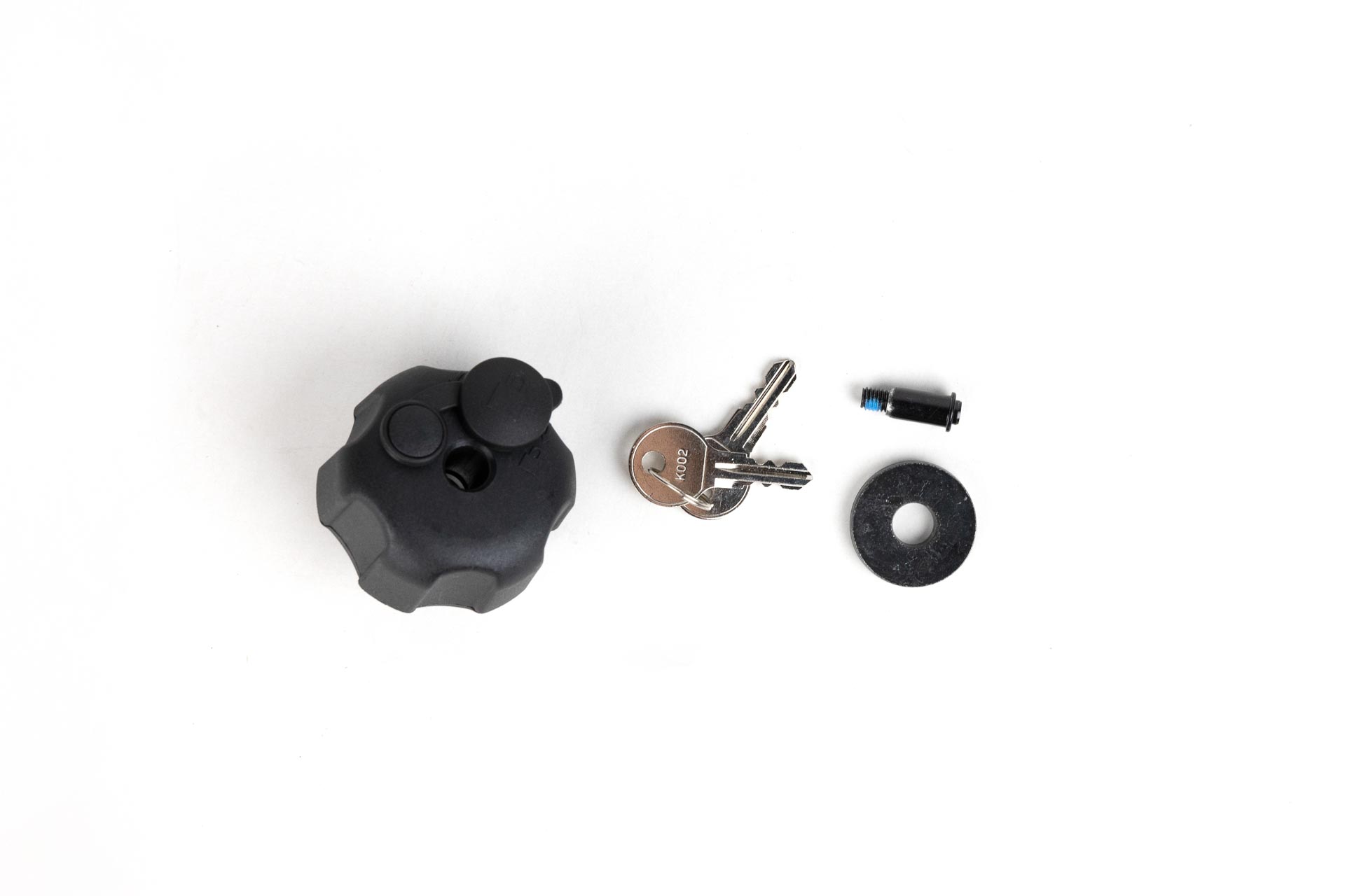 Pomo de recambio para el cabezal del portabicicletas TowCar T4, diseñado para asegurar una fijación estable y segura a la bola de enganche.