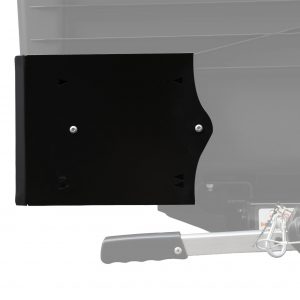 Kit de chapa anticalórica para TowBox, diseñado para proteger el portaequipajes del calor y los humos generados por el tubo de escape del vehículo.