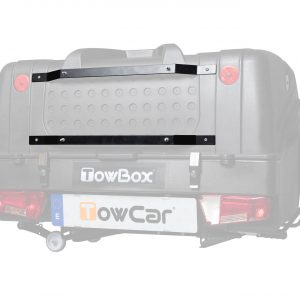Kit de fijación para placa V20 compatible con TowBox V1, diseñado para asegurar una instalación firme y segura de la señalización de carga saliente.