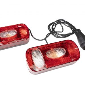 Juego de cable y pilotos izquierdo y derecho con conexión de 13 polos para TowBox V1, TowBox Cargo y portabicicletas T2 y T3.