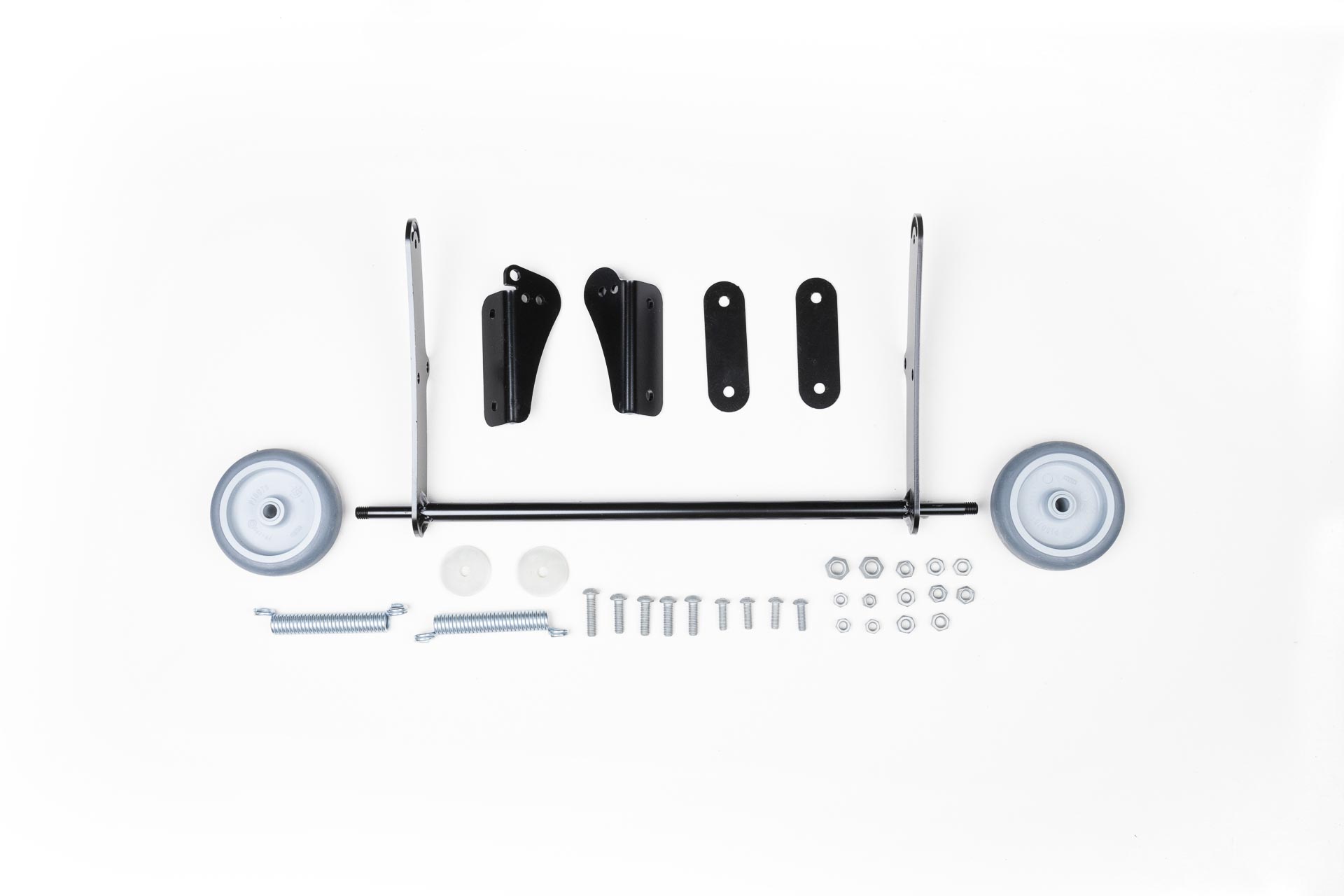 Conjunto de ruedas de recambio para bastidor TowBox V1, diseñado para facilitar el transporte y mejorar la movilidad del portaequipajes.