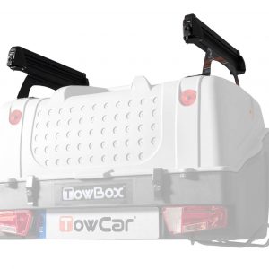 "Portaesquís y snowboard para TowBox V1 con capacidad para 4 pares de esquís o 2 tablas de snowboard, equipado con sistema antirrobo.