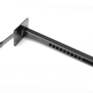 Soporte extra largo para rueda jockey compatible con TowBox Camper, ideal para furgonetas altas y diseñado para mejorar la maniobrabilidad del portaequipajes.