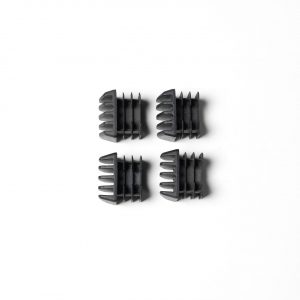 Juego de 4 tapones para los extremos de las guías de los portabicicletas TowCar B2, B3 y B4, diseñados para proteger y preservar las guías.