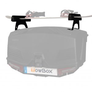 Portaesquís y snowboard para TowBox Alpha/V5 y TowBox Camper/Swing, con capacidad para 4 pares de esquís o 2 tablas de snowboard y sistema antirrobo integrado