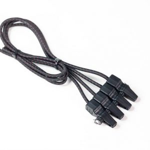Juego de 4 cinchas elásticas para la fijación de la placa V20, compatibles con portabicicletas, portamotos y portaesquís.
